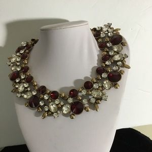Exquisite Siam Red Oscar de la Renta Necklace